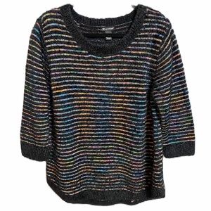 New Directions Fuzzy Rainbow Sweater